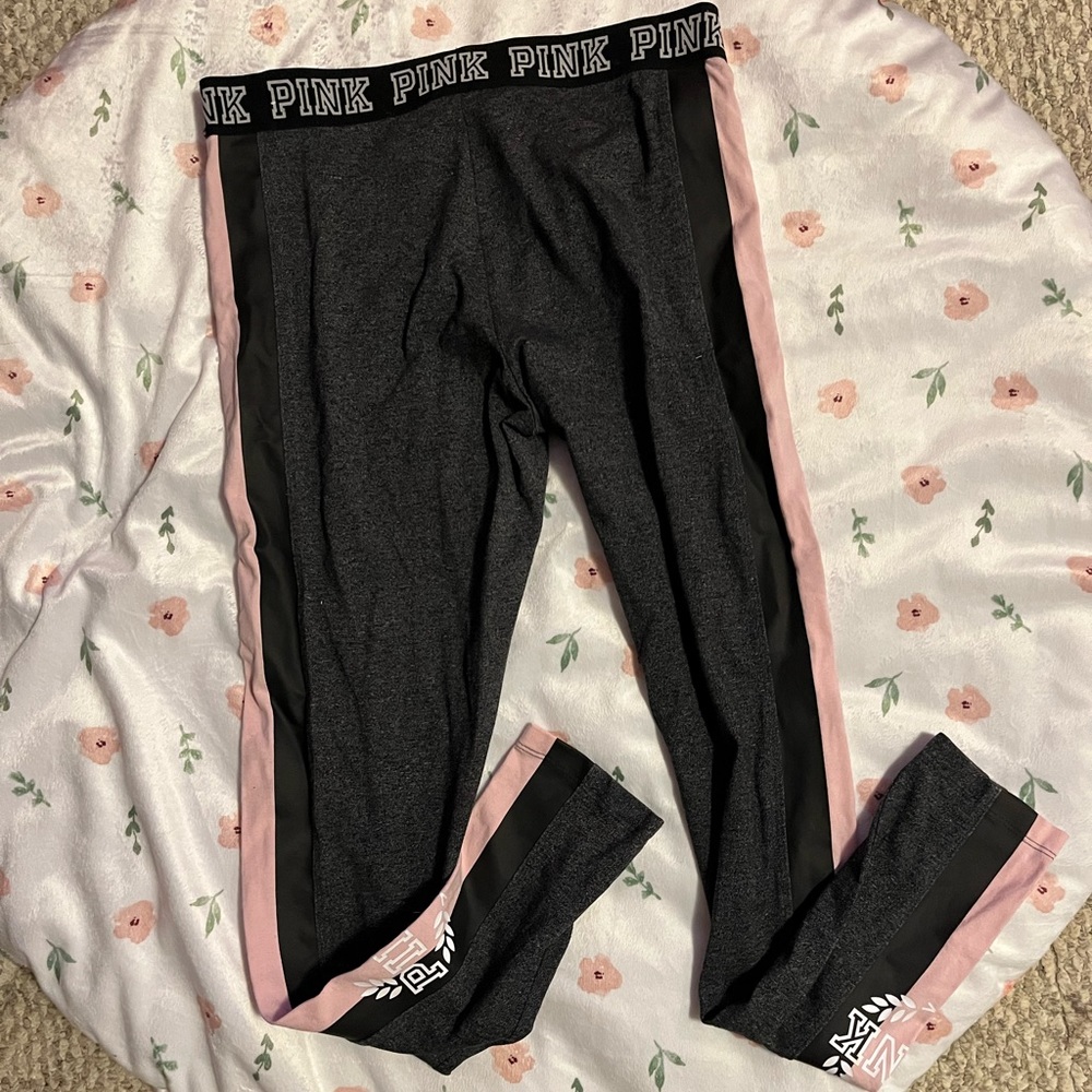 Victoria’s Secret pink gray leggings medium